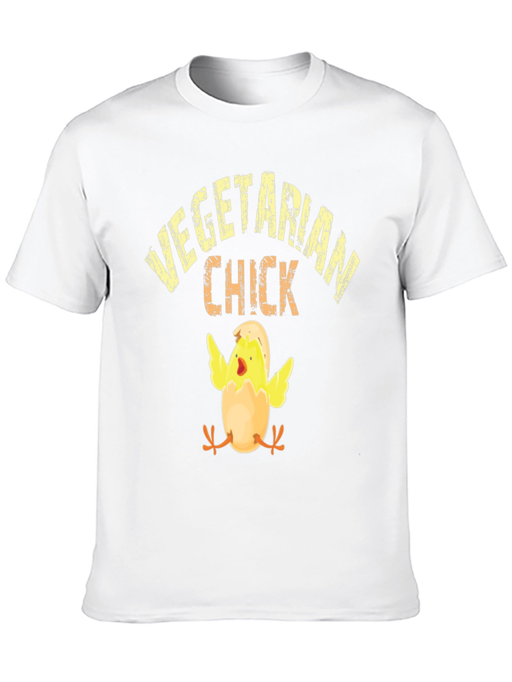 Vegetarian Chick Graphic T-Shirt - Black
