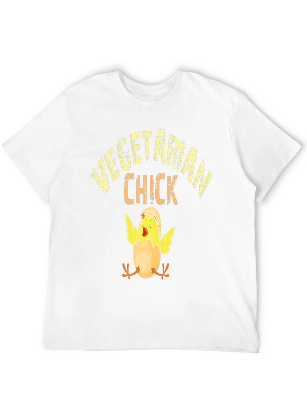 Vegetarian Chick Graphic T-Shirt - Black
