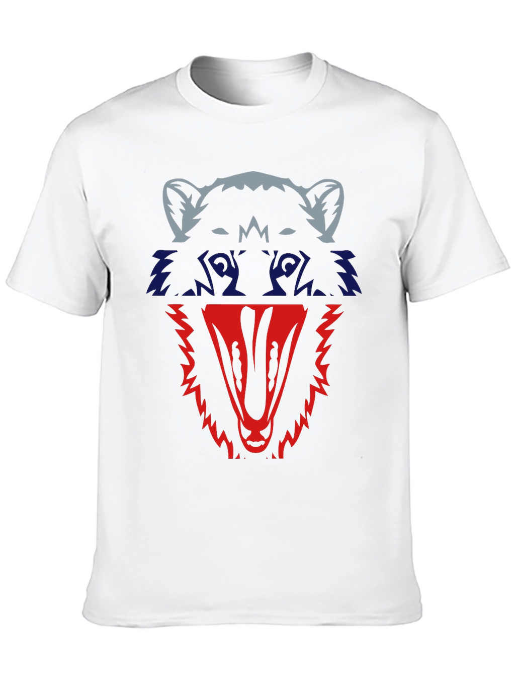 Raccoon Graphic Tee - Mens Black Cotton T-Shirt