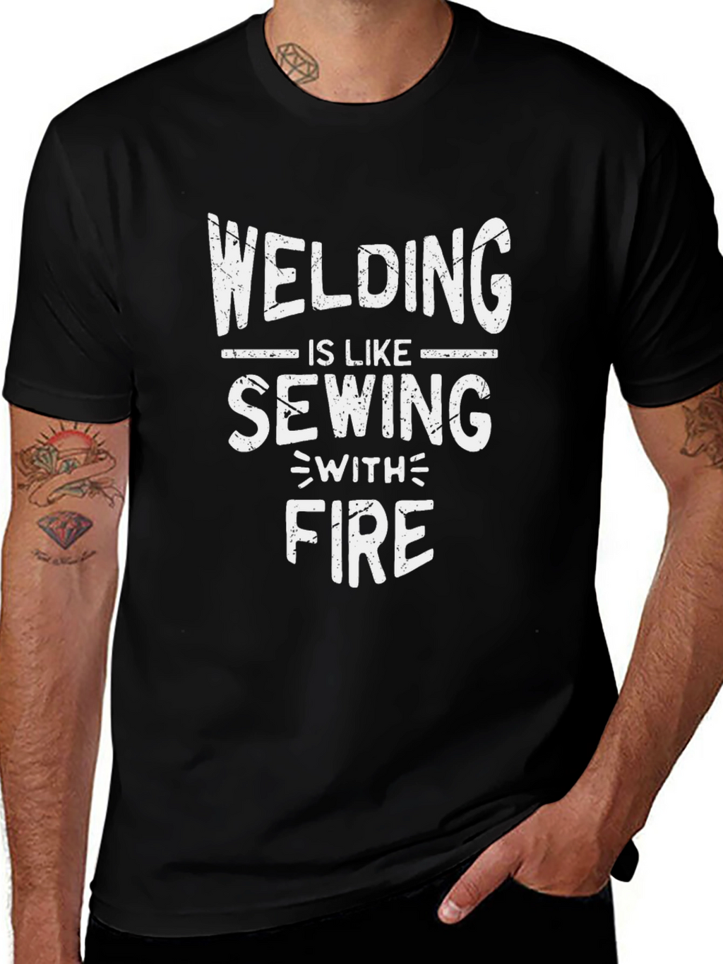Welding Is Like Sewing With Fire T-Shirt