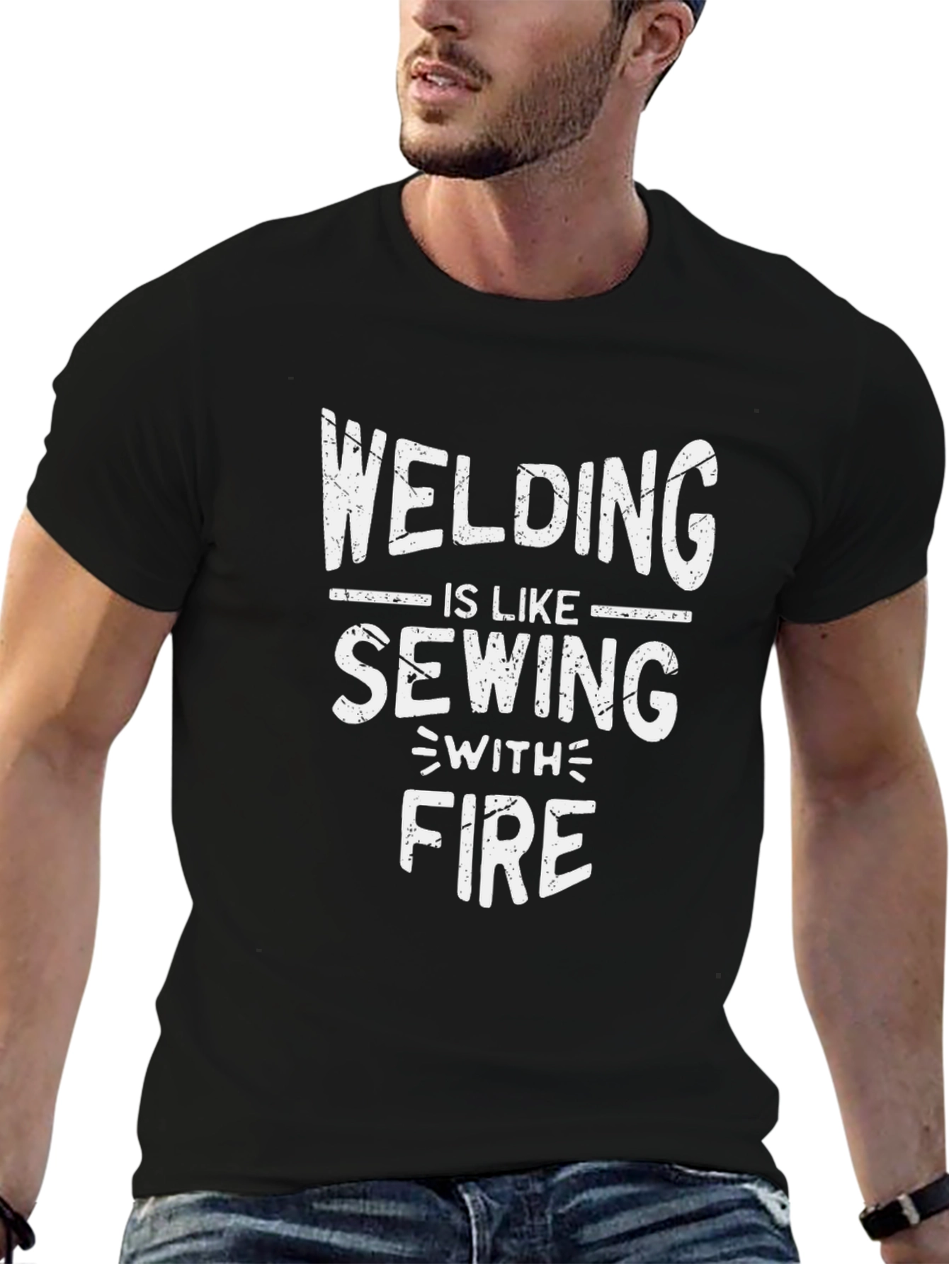 Welding Is Like Sewing With Fire T-Shirt