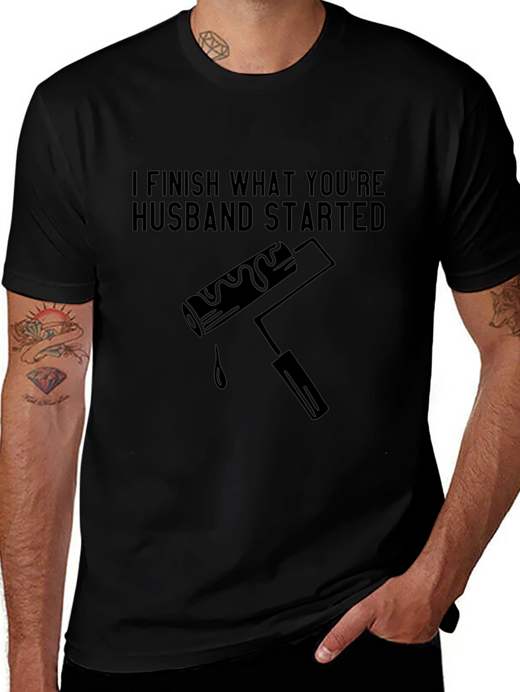 I Finish What Your Husband Started Funny T-Shirt