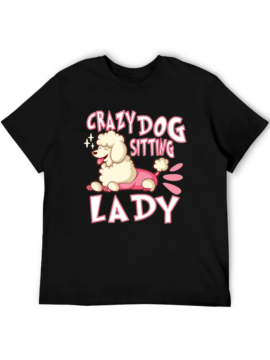 Crazy Dog Lady T-Shirt Cute Poodle Graphic Tee