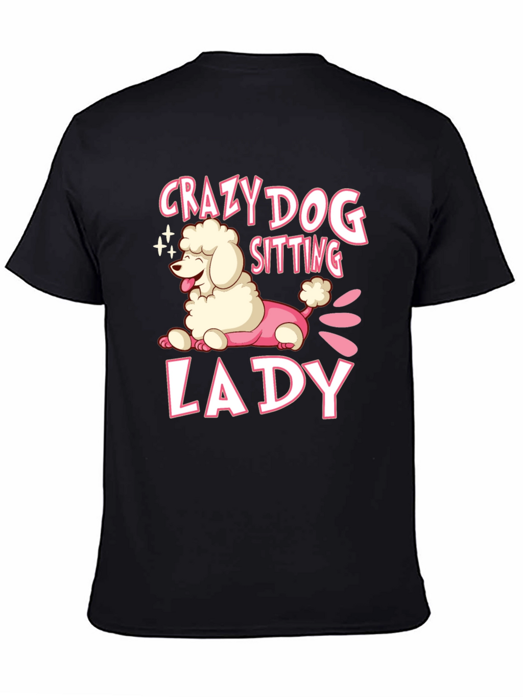 Crazy Dog Lady T-Shirt Cute Poodle Graphic Tee