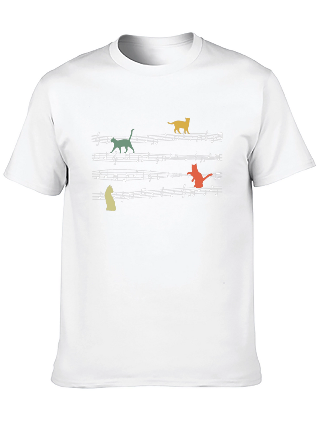 Musical Cats T-Shirt - Black