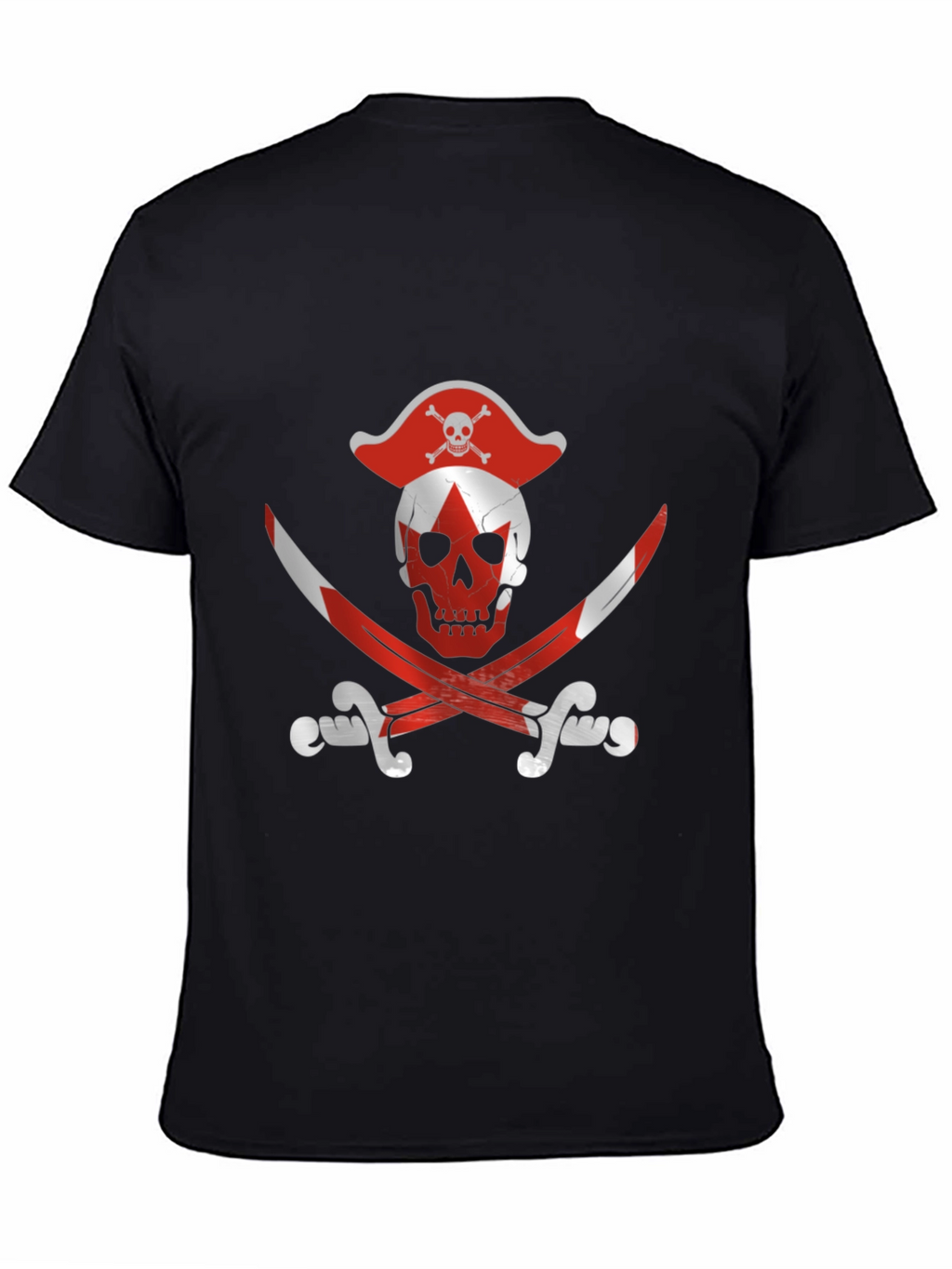 Pirate Flag Graphic Tee - Black T-Shirt