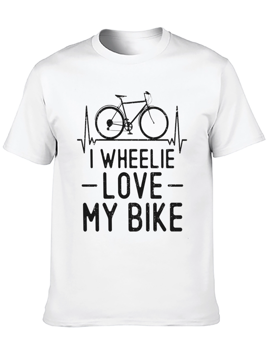 I Wheelie Love My Bike Graphic Tee - Black