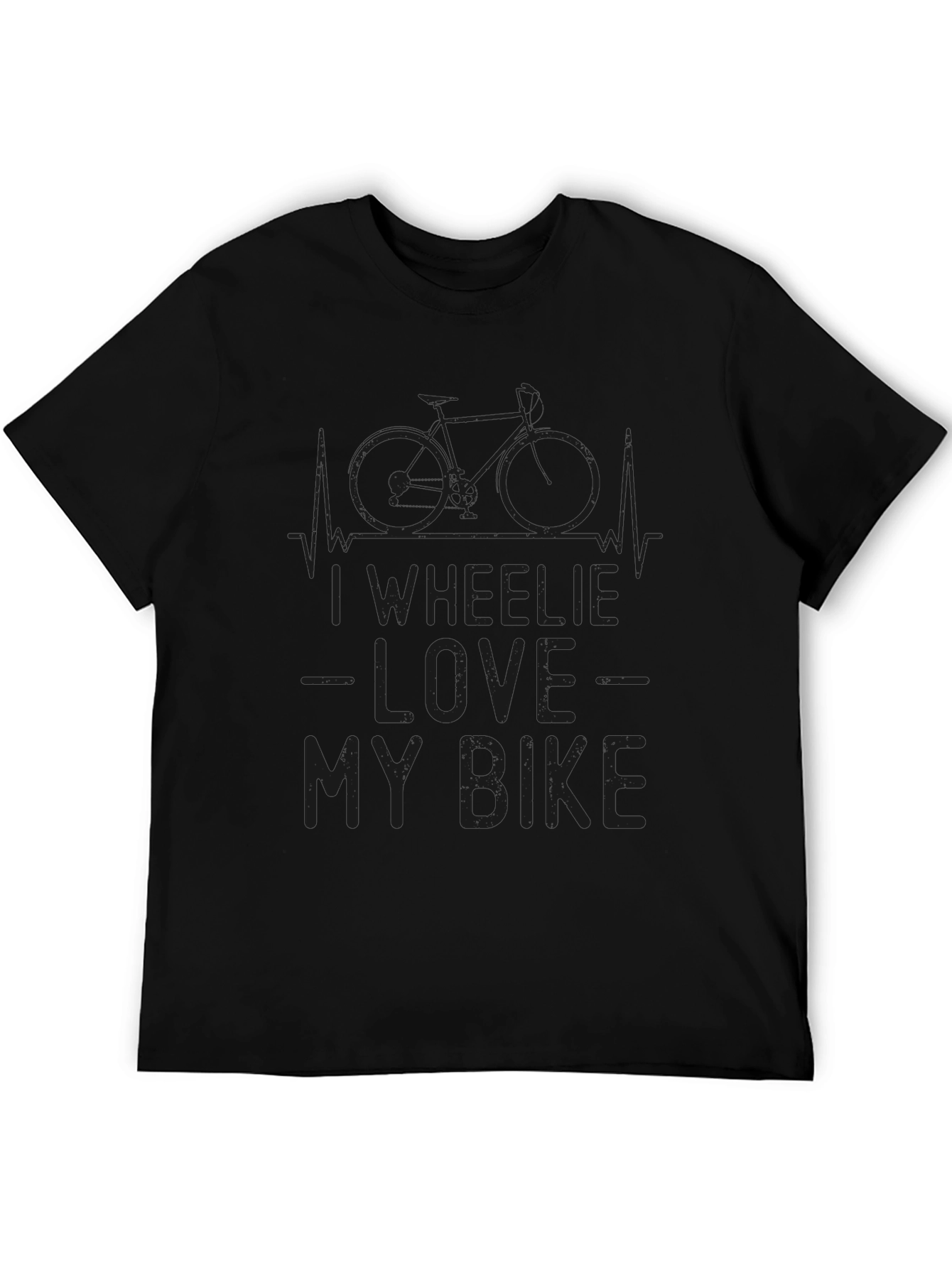 I Wheelie Love My Bike Graphic Tee - Black