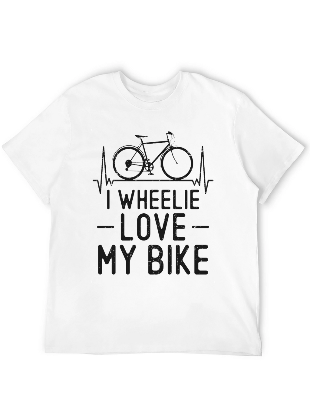 I Wheelie Love My Bike Graphic Tee - Black
