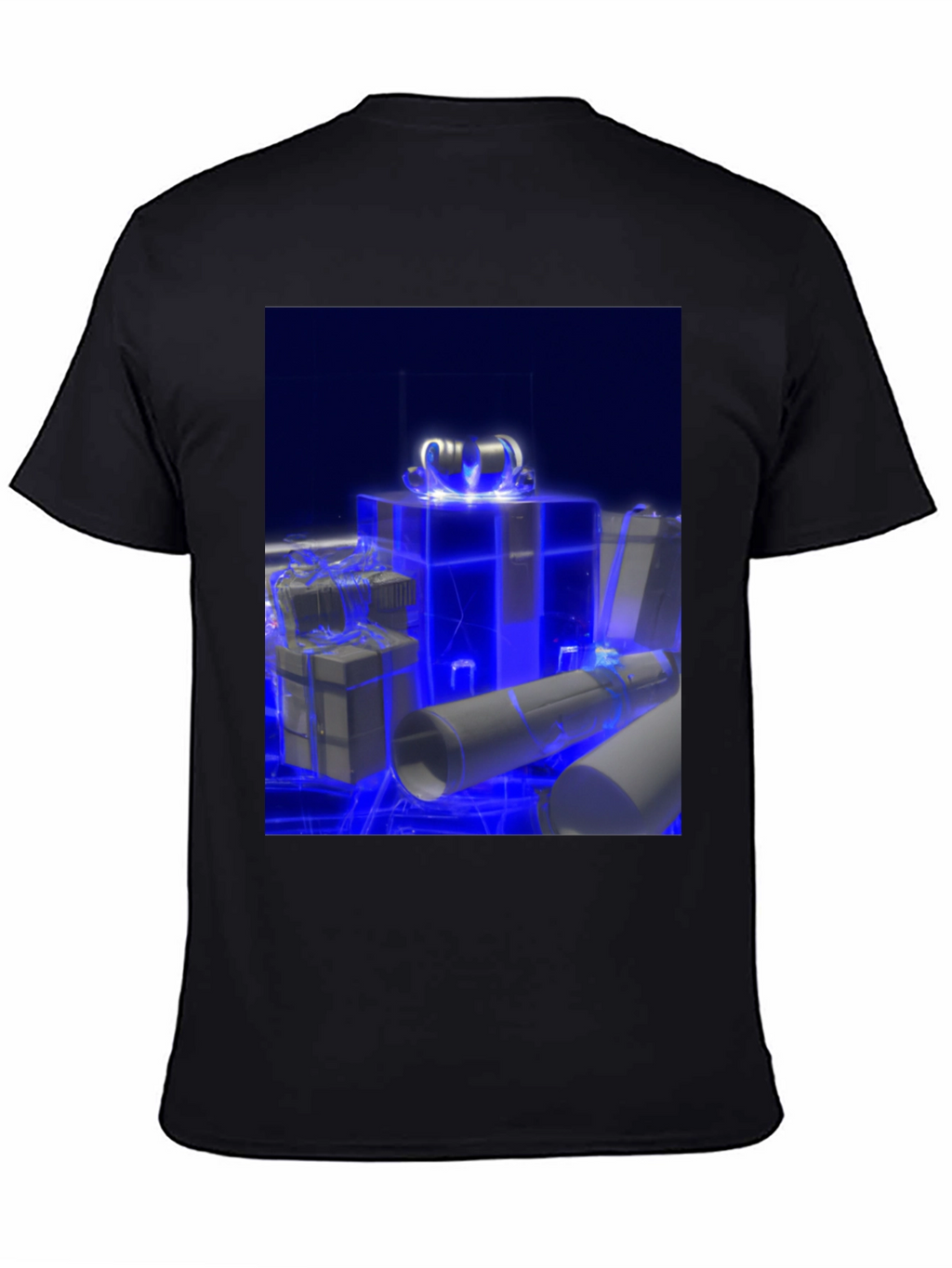 Glowing Gift T-Shirt - Futuristic Holiday Style