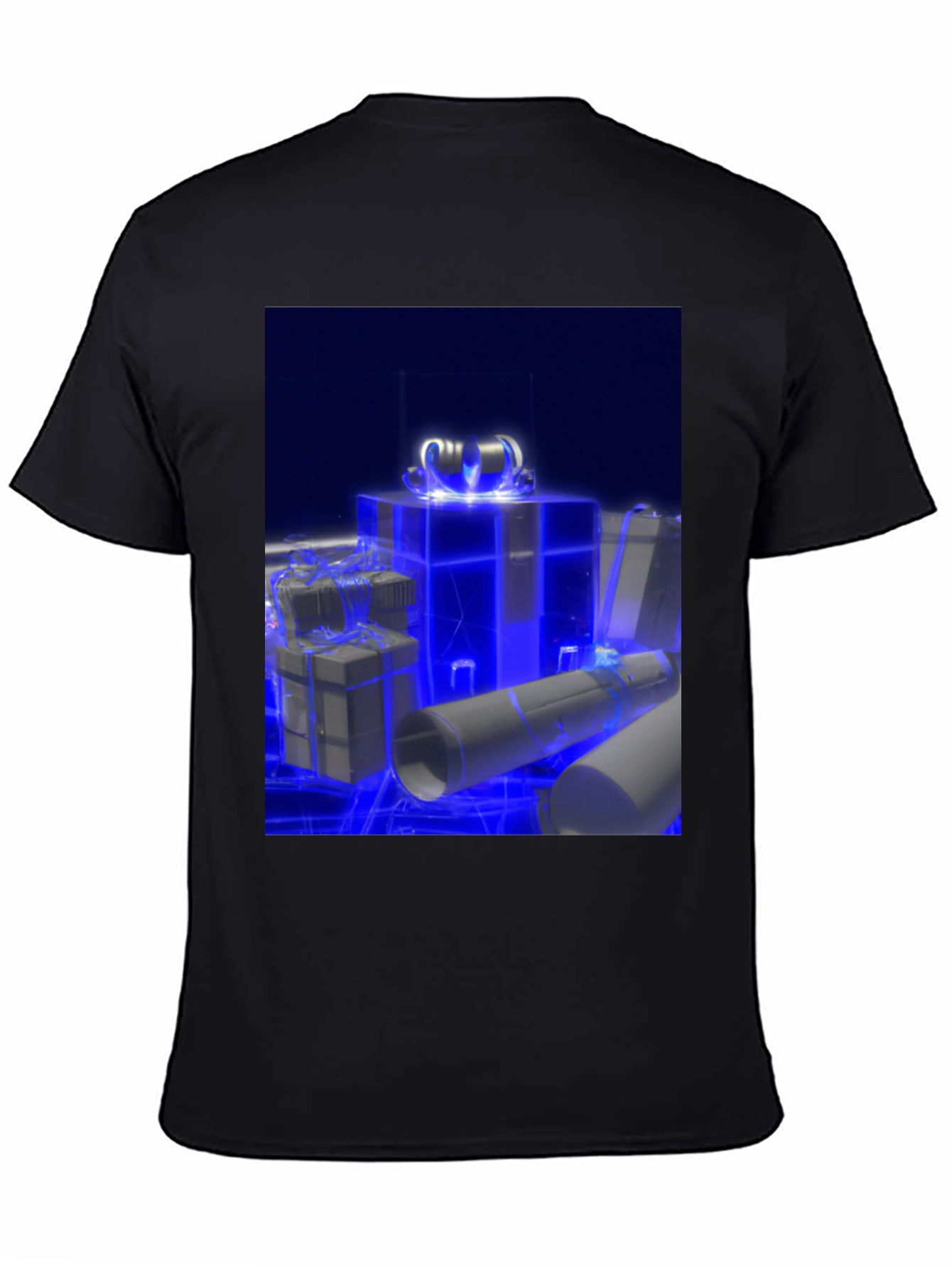 Glowing Gift T-Shirt - Futuristic Holiday Style