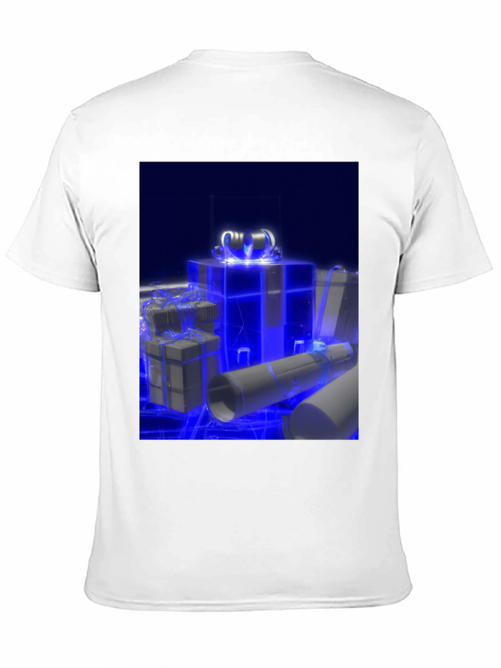 Glowing Gift T-Shirt - Futuristic Holiday Style