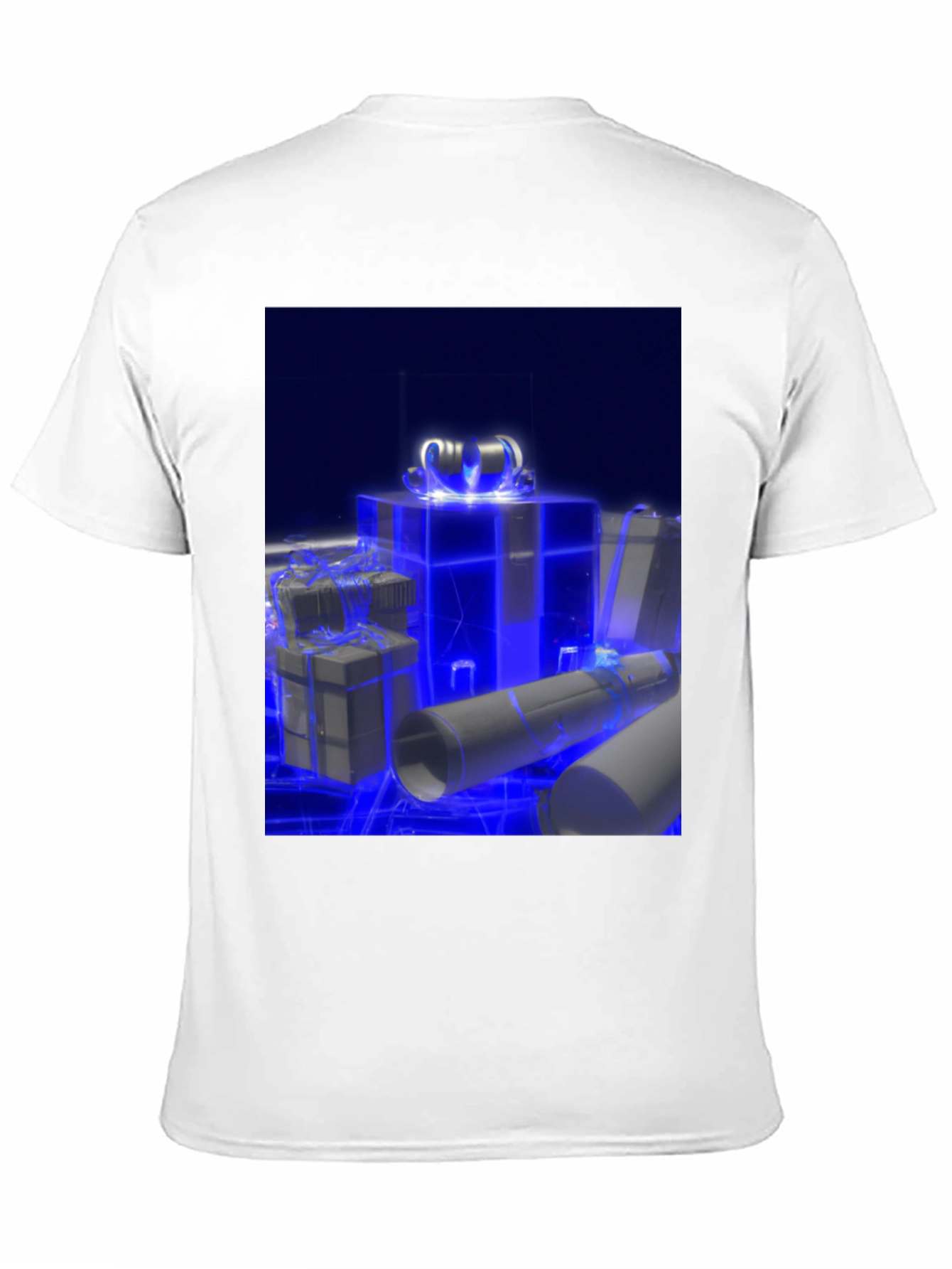 Glowing Gift T-Shirt - Futuristic Holiday Style