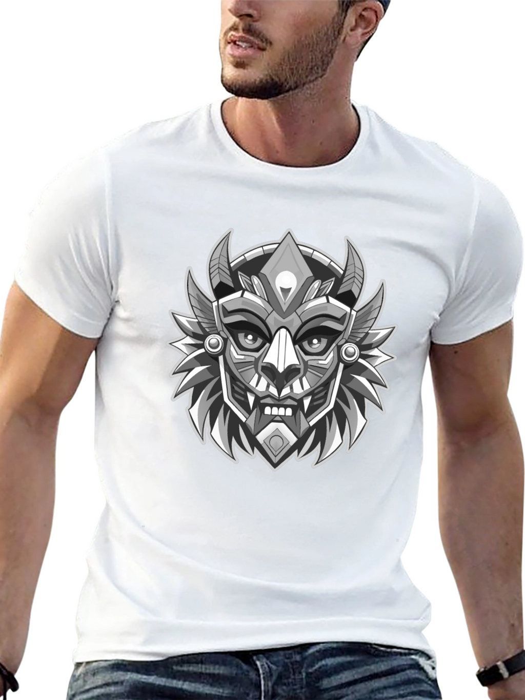 Cyberpunk Samurai Graphic Tee - Unique Black T-Shirt