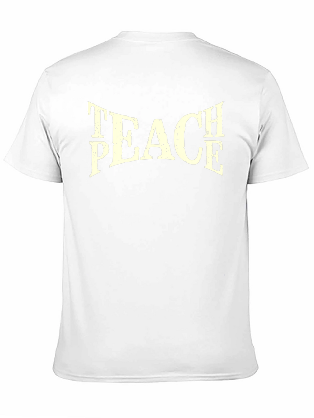 Teach Peace Graphic Tee - Black Cotton T-Shirt