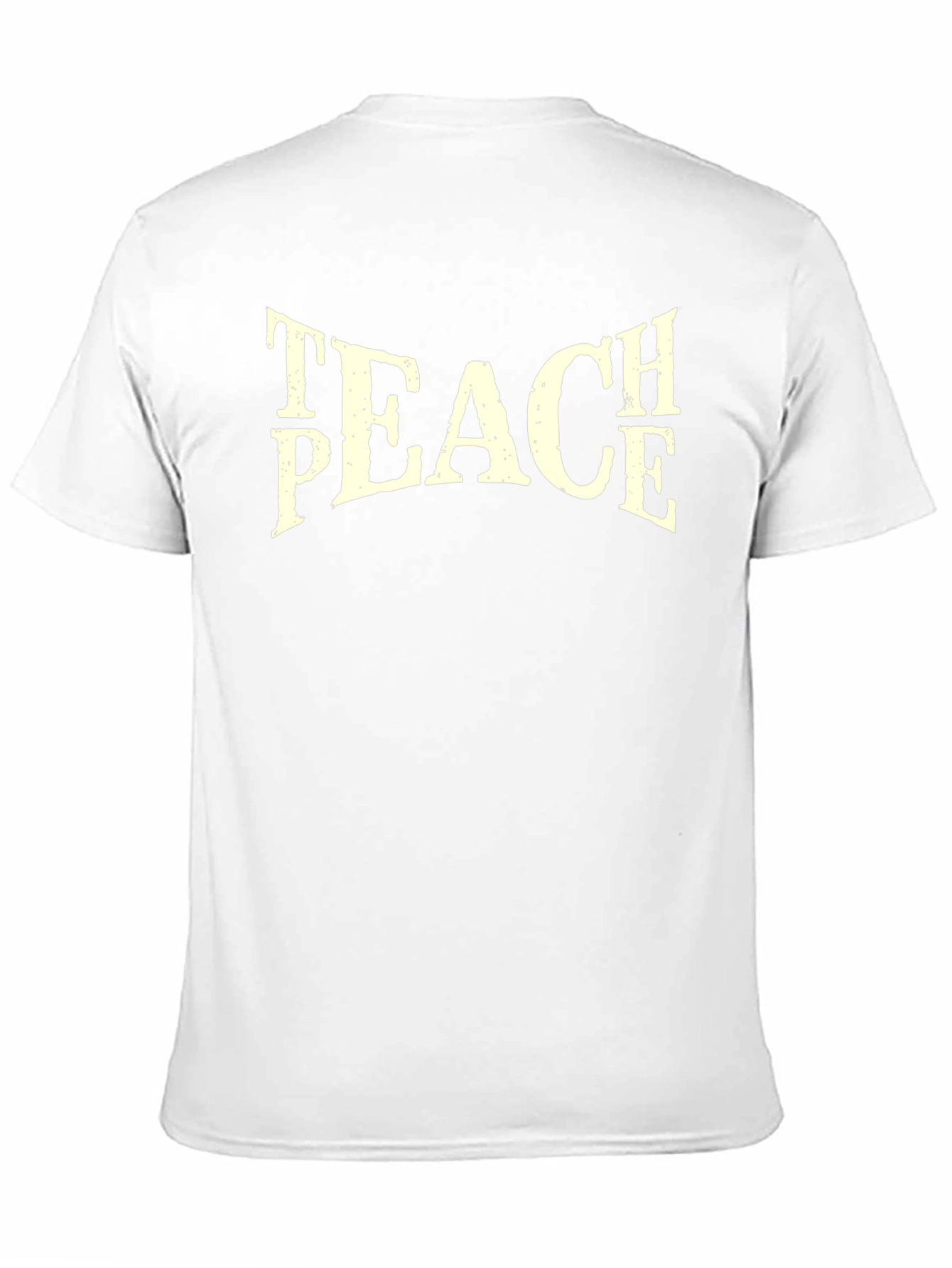 Teach Peace Graphic Tee - Black Cotton T-Shirt
