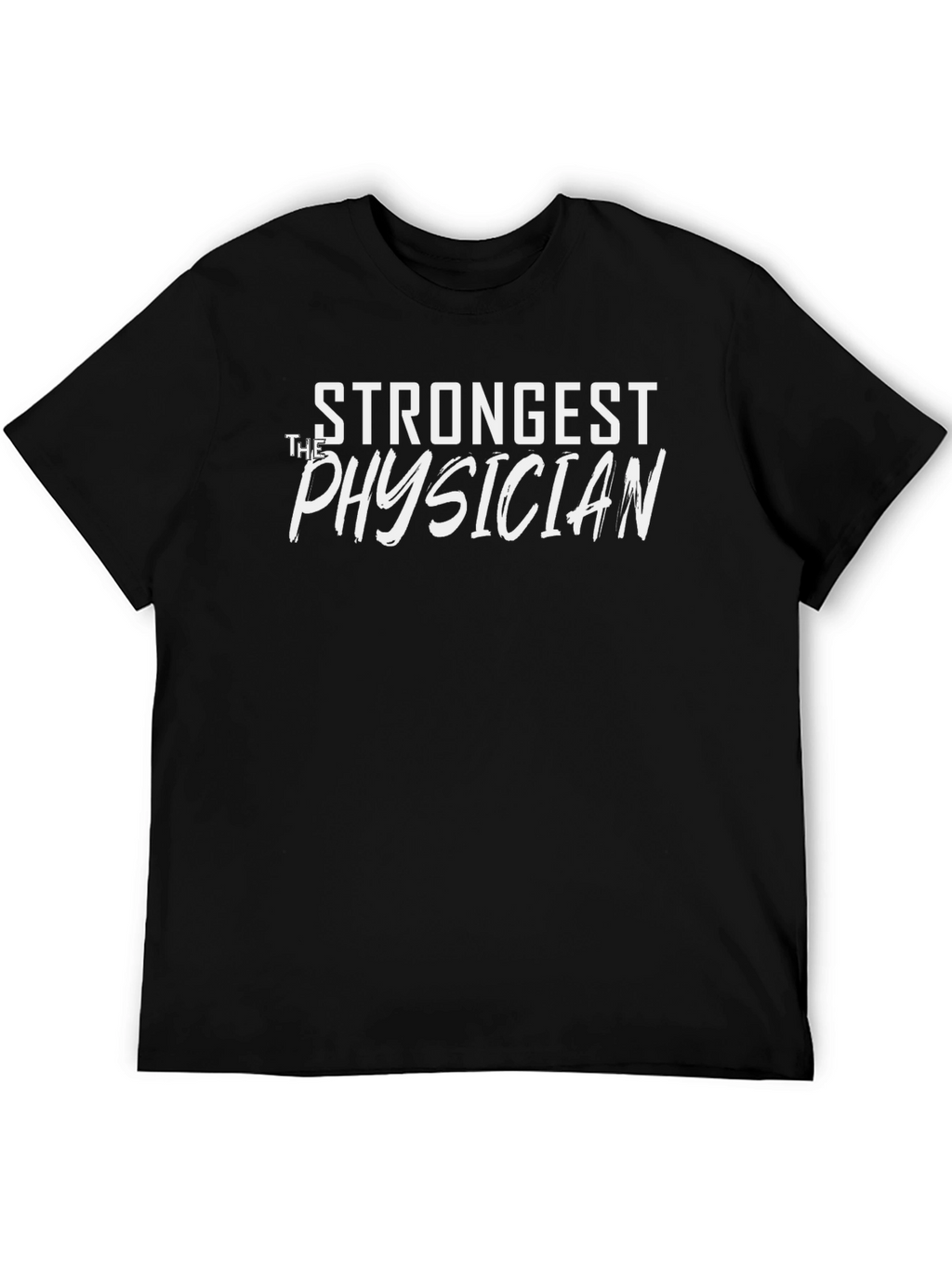 Strongest Physician Graphic T-Shirt - Black