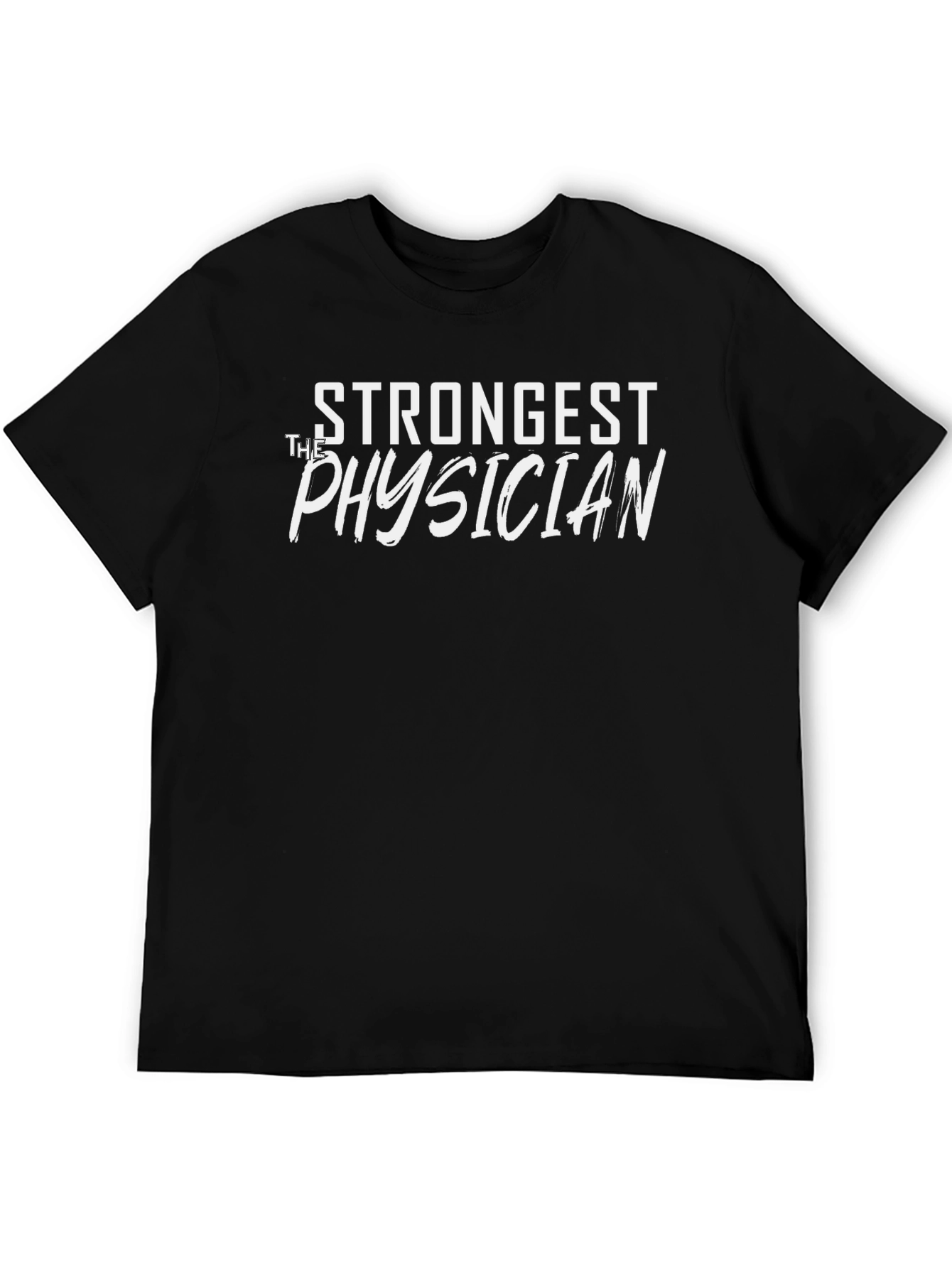 Strongest Physician Graphic T-Shirt - Black