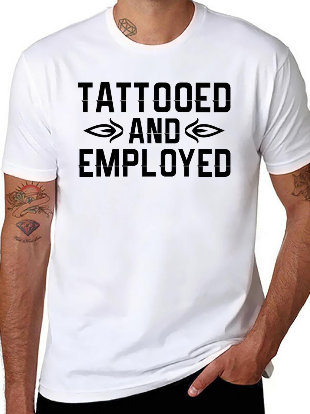 Tattooed and Employed Graphic T-Shirt