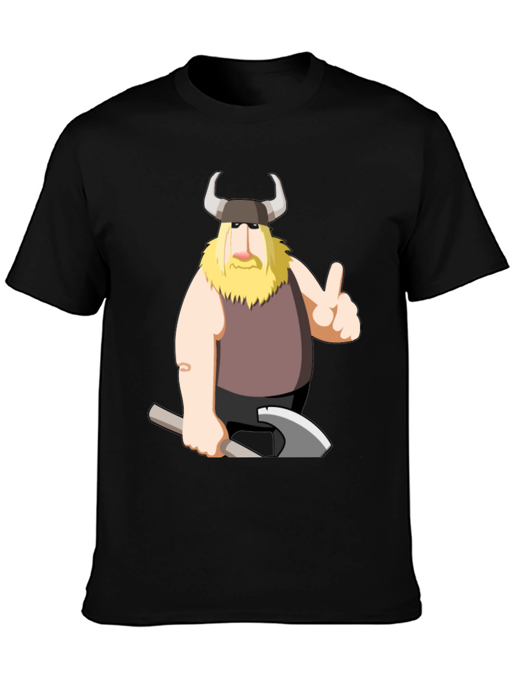 Viking Cartoon Graphic T-Shirt