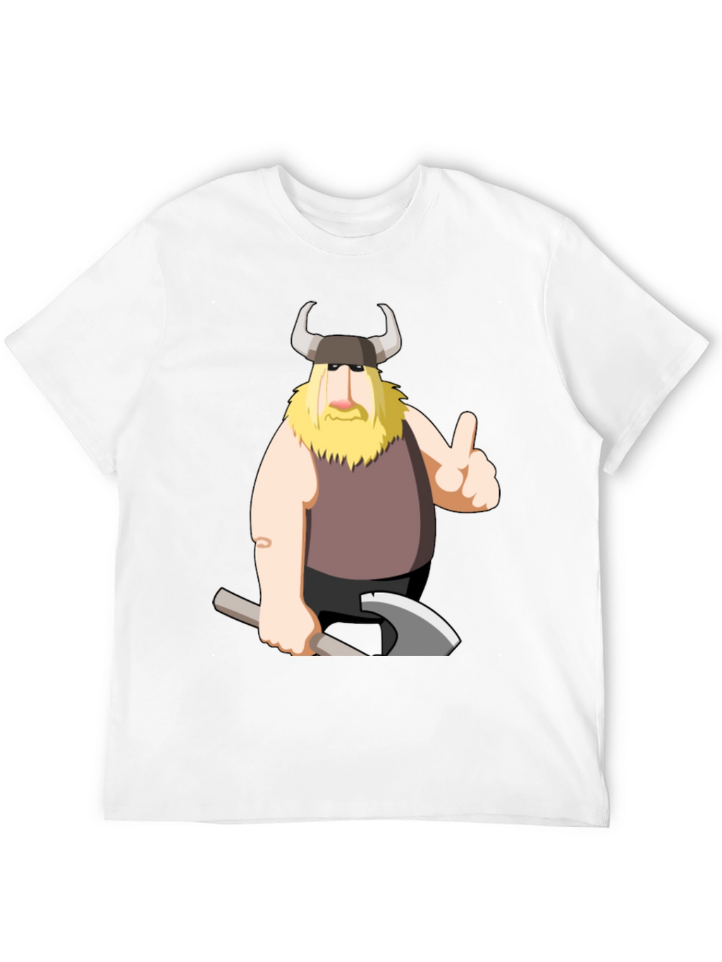 Viking Cartoon Graphic T-Shirt