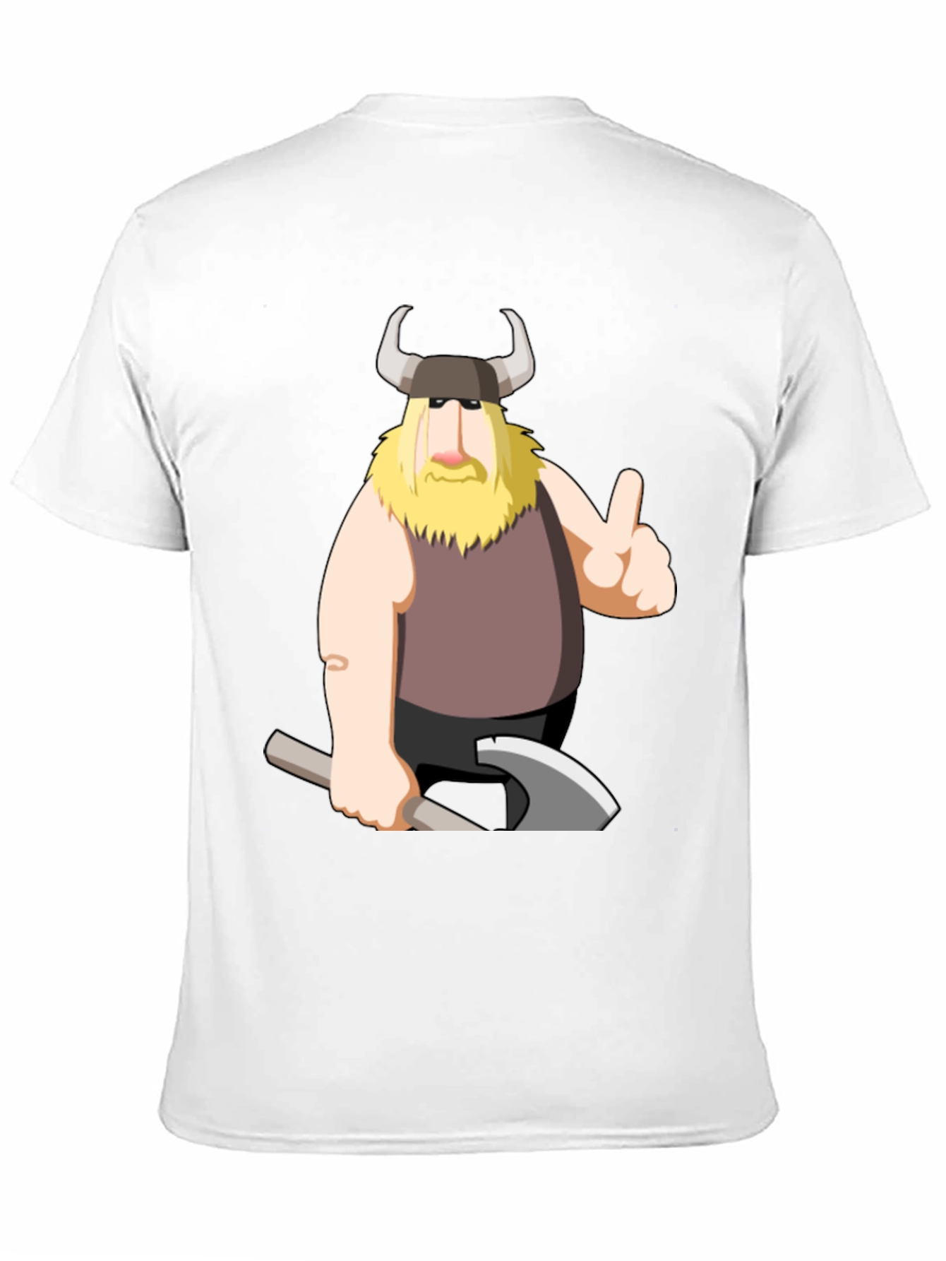 Viking Cartoon Graphic T-Shirt