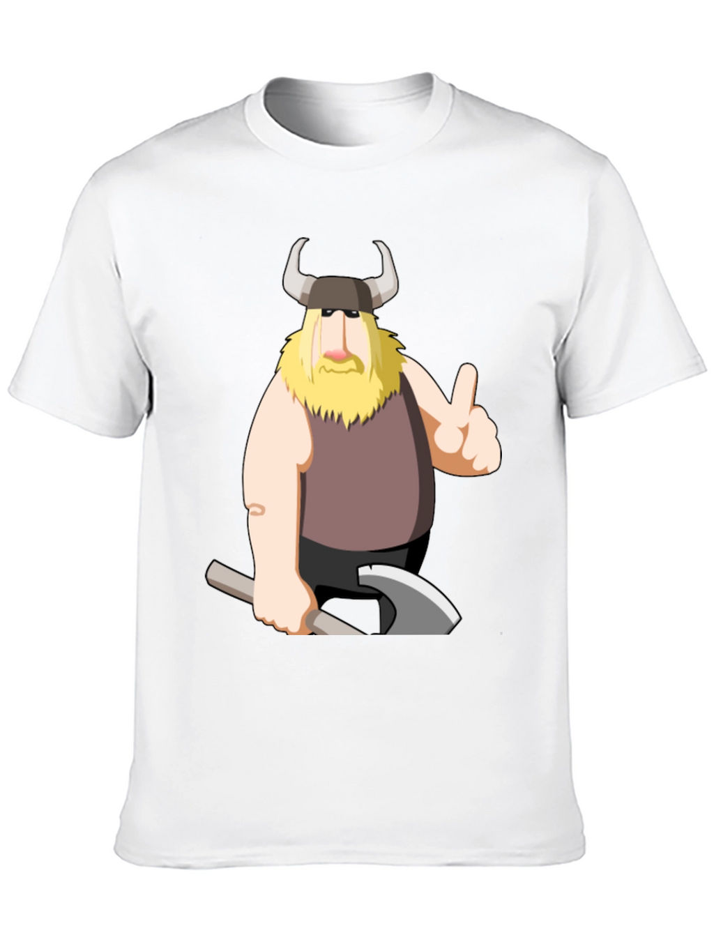 Viking Cartoon Graphic T-Shirt
