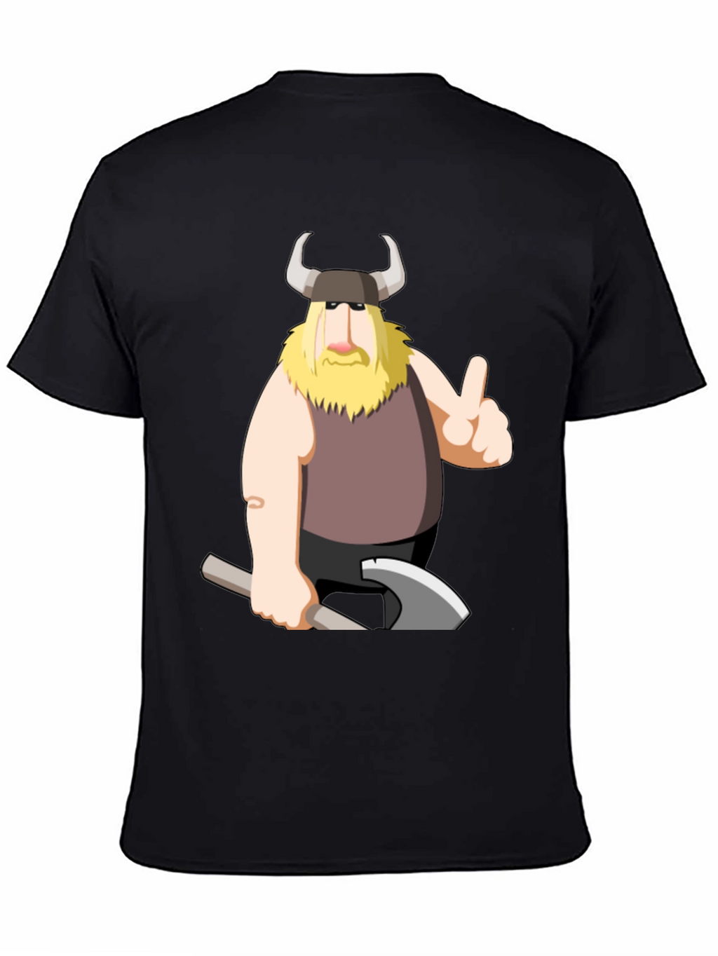 Viking Cartoon Graphic T-Shirt