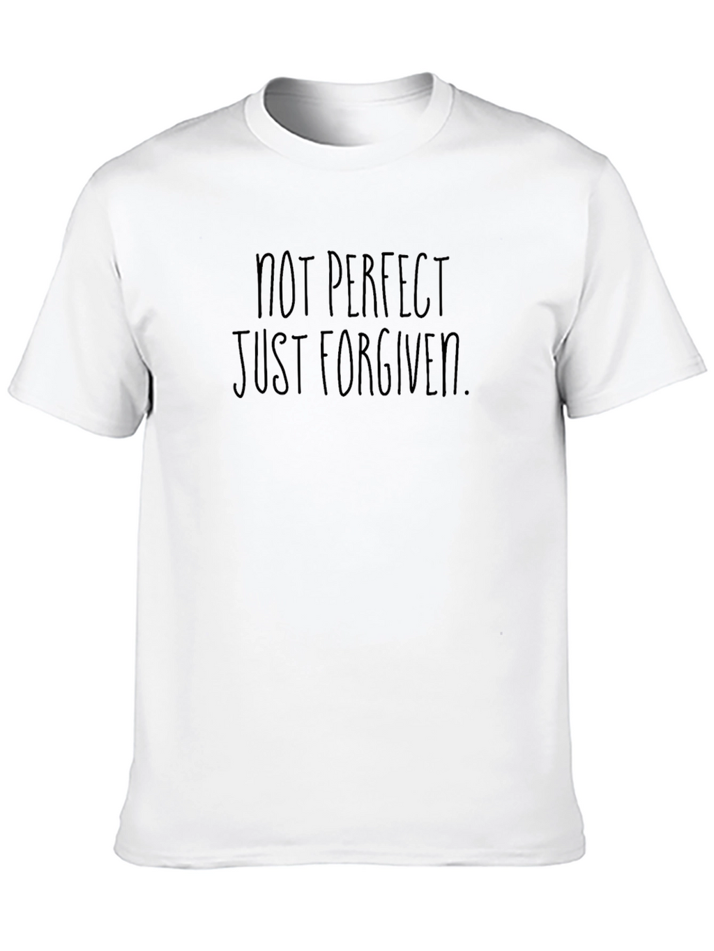 Not Perfect Just Forgiven Black T-Shirt
