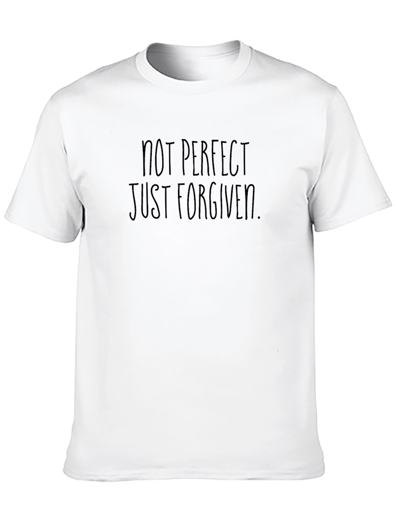 Not Perfect Just Forgiven Black T-Shirt
