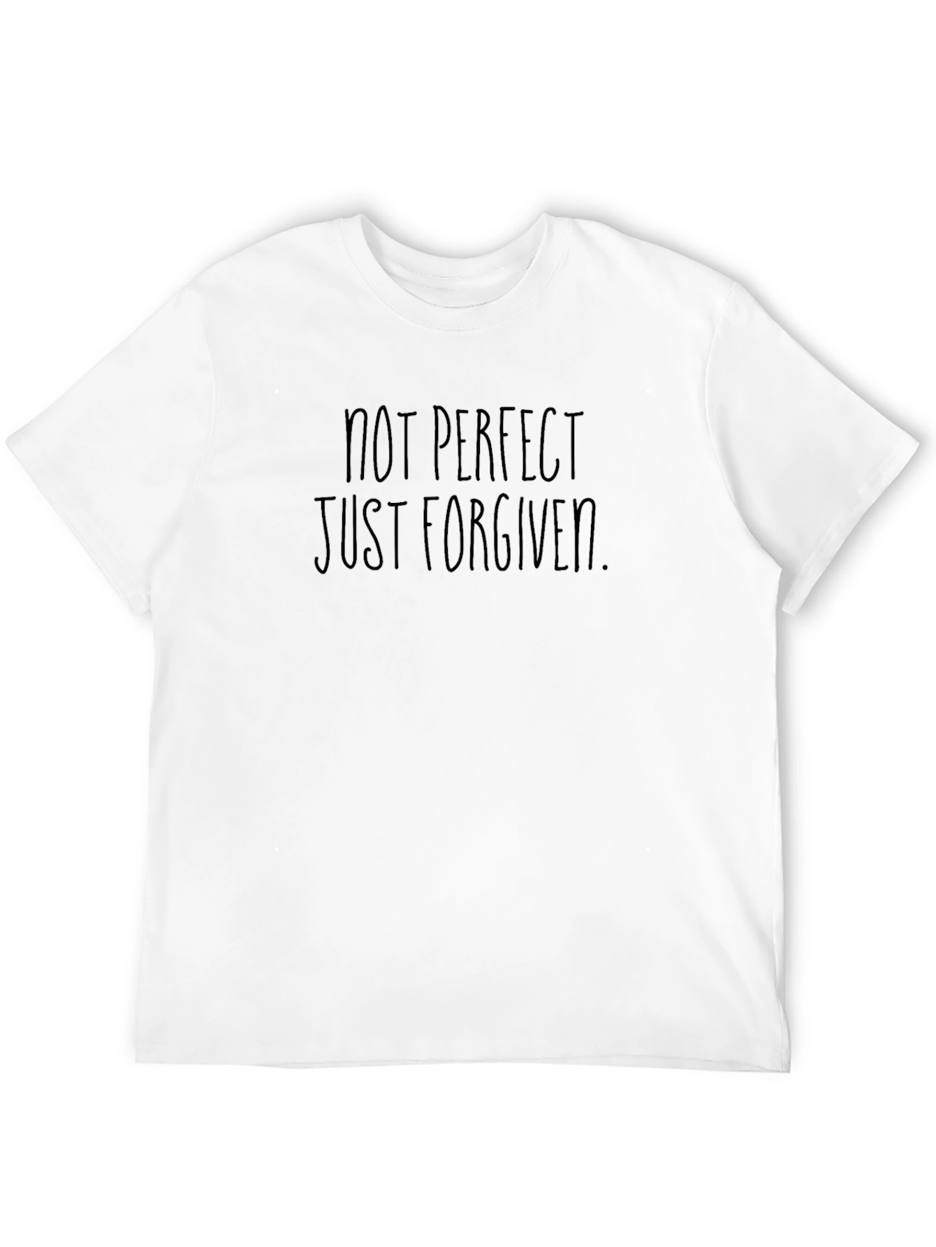 Not Perfect Just Forgiven Black T-Shirt