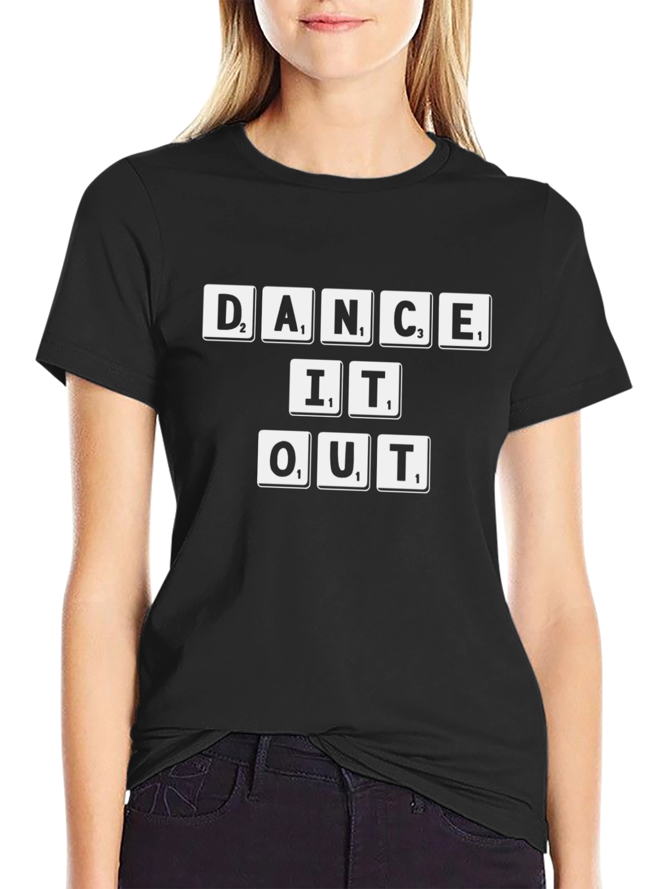 Dance It Out Graphic Tee - Scrabble Style