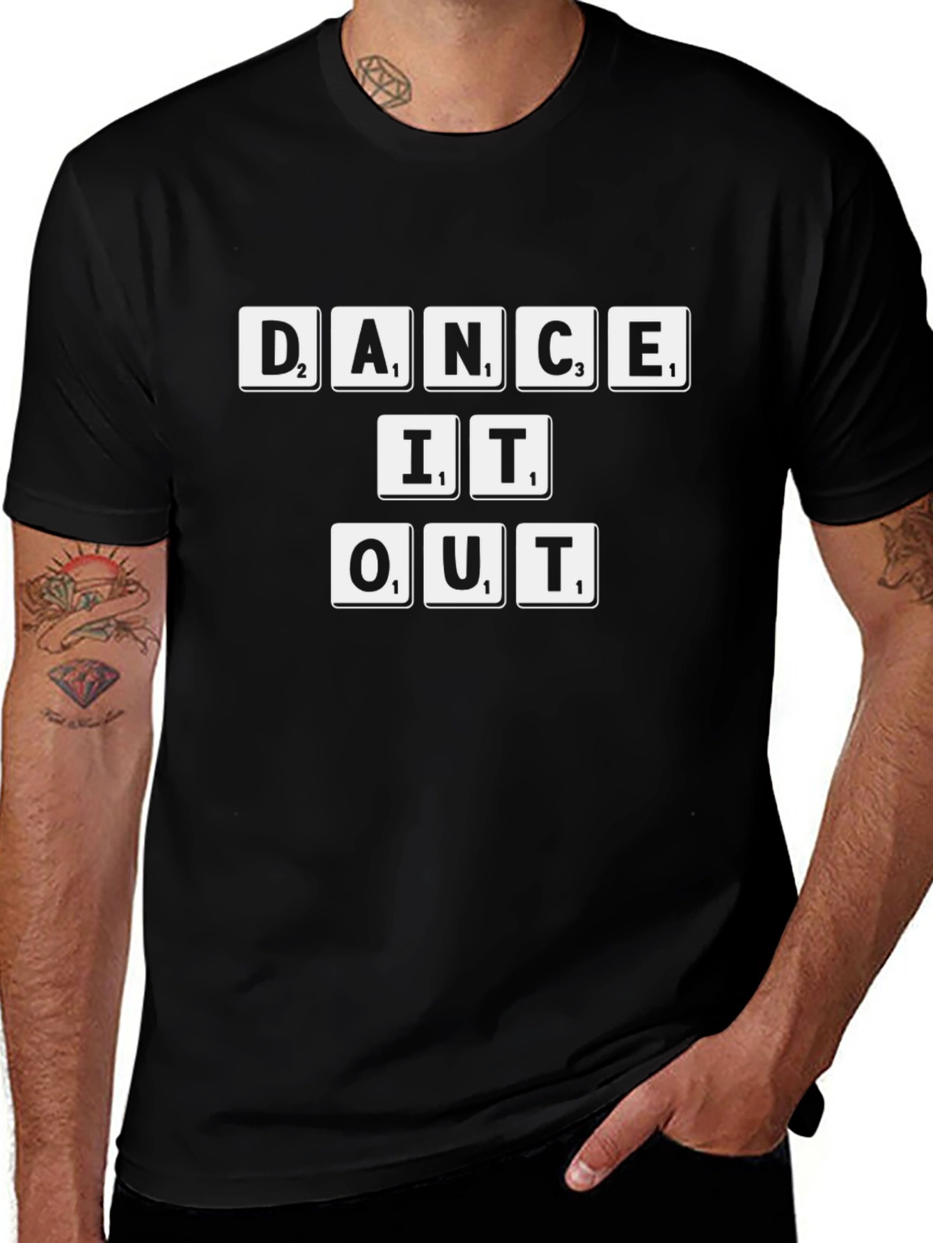 Dance It Out Graphic Tee - Scrabble Style