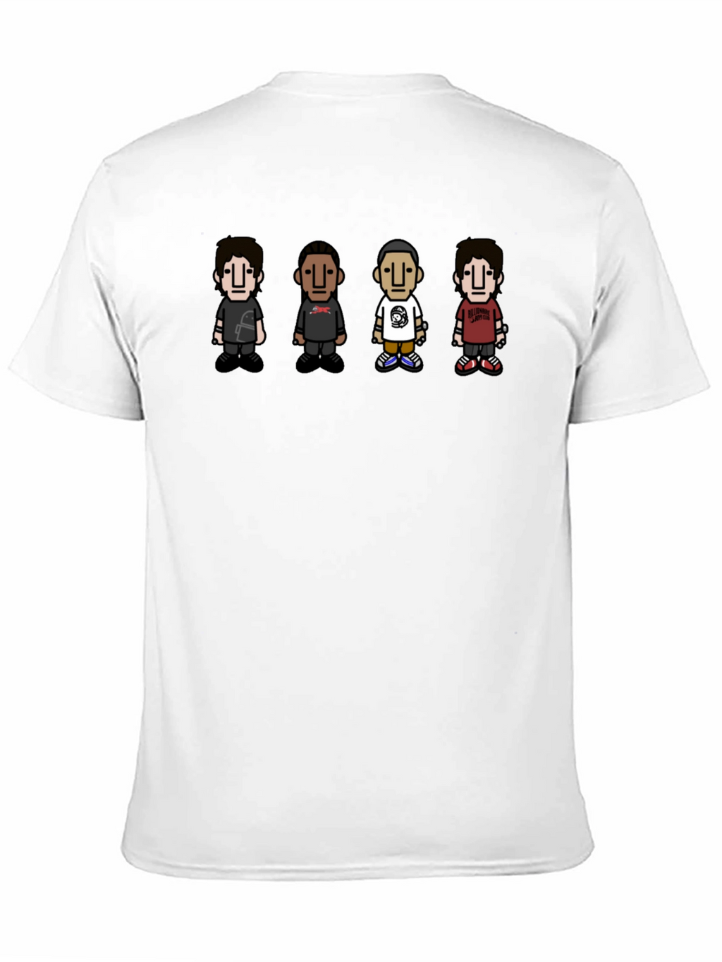 Cartoon Character Print Crew Neck T-Shirt