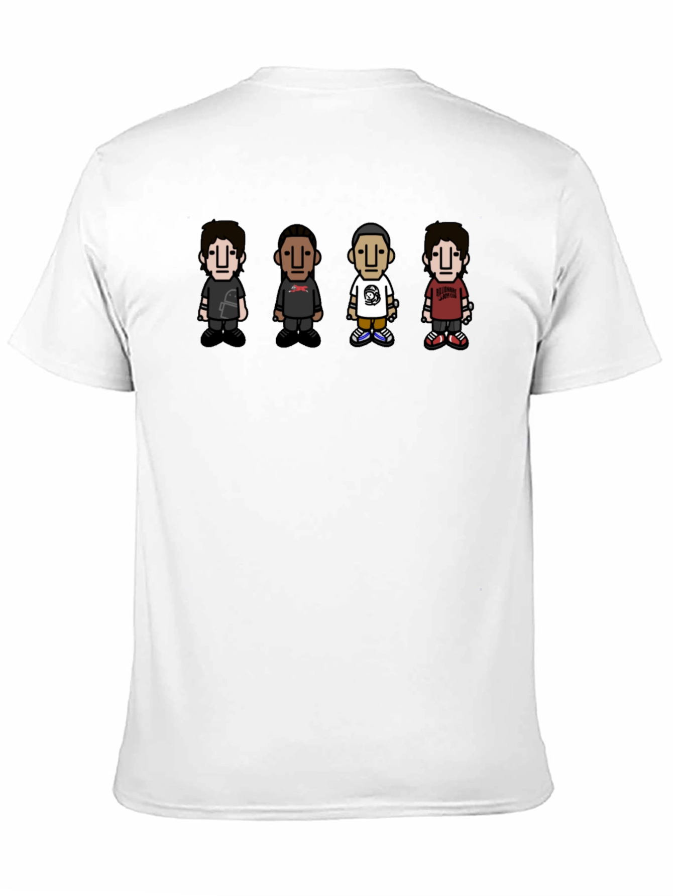 Cartoon Character Print Crew Neck T-Shirt