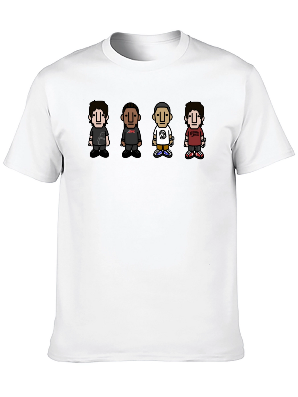 Cartoon Character Print Crew Neck T-Shirt
