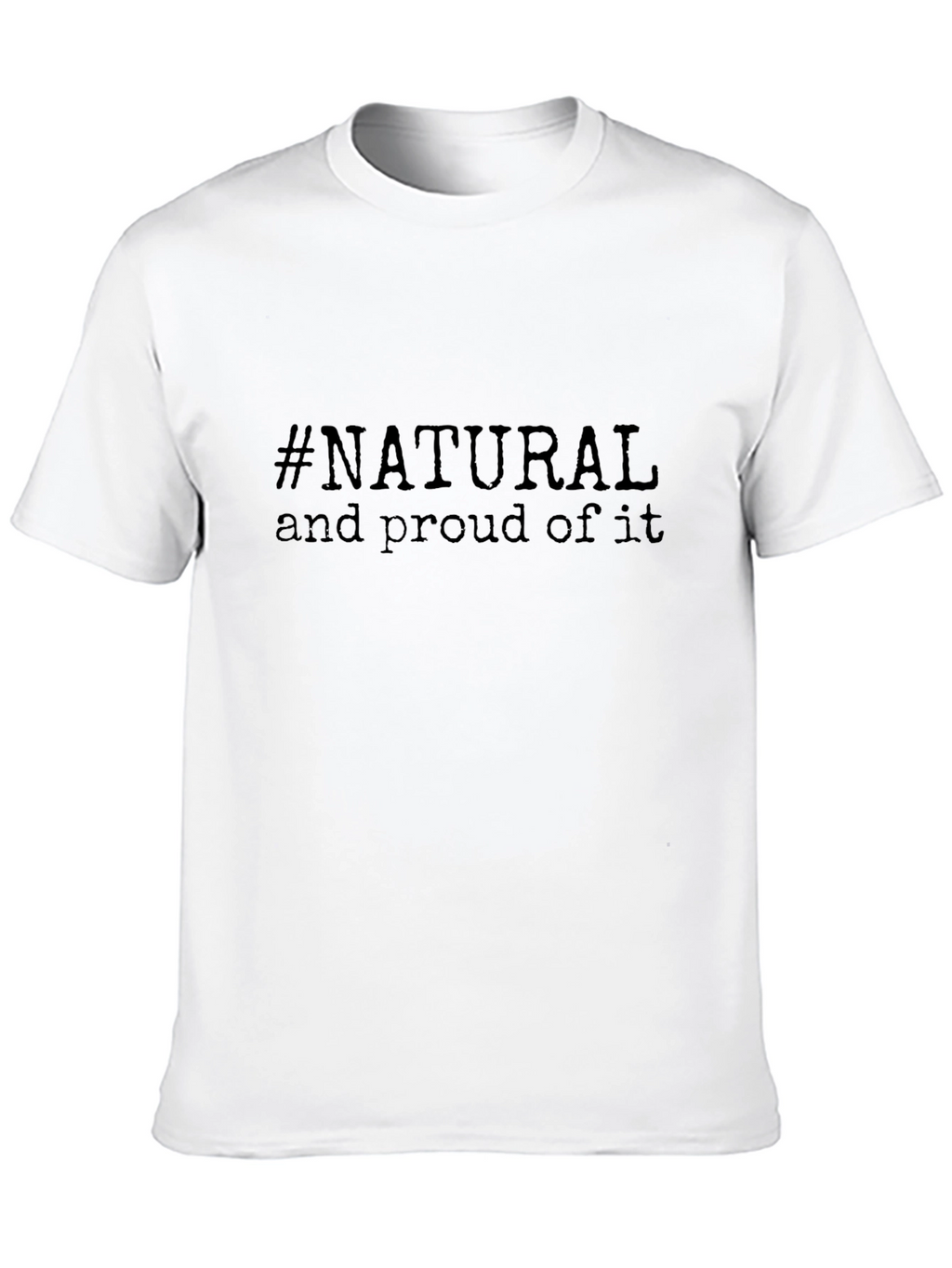 Natural & Proud Black Graphic Tee