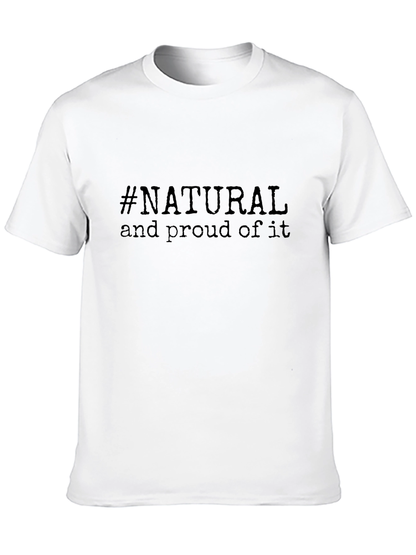 Natural & Proud Black Graphic Tee