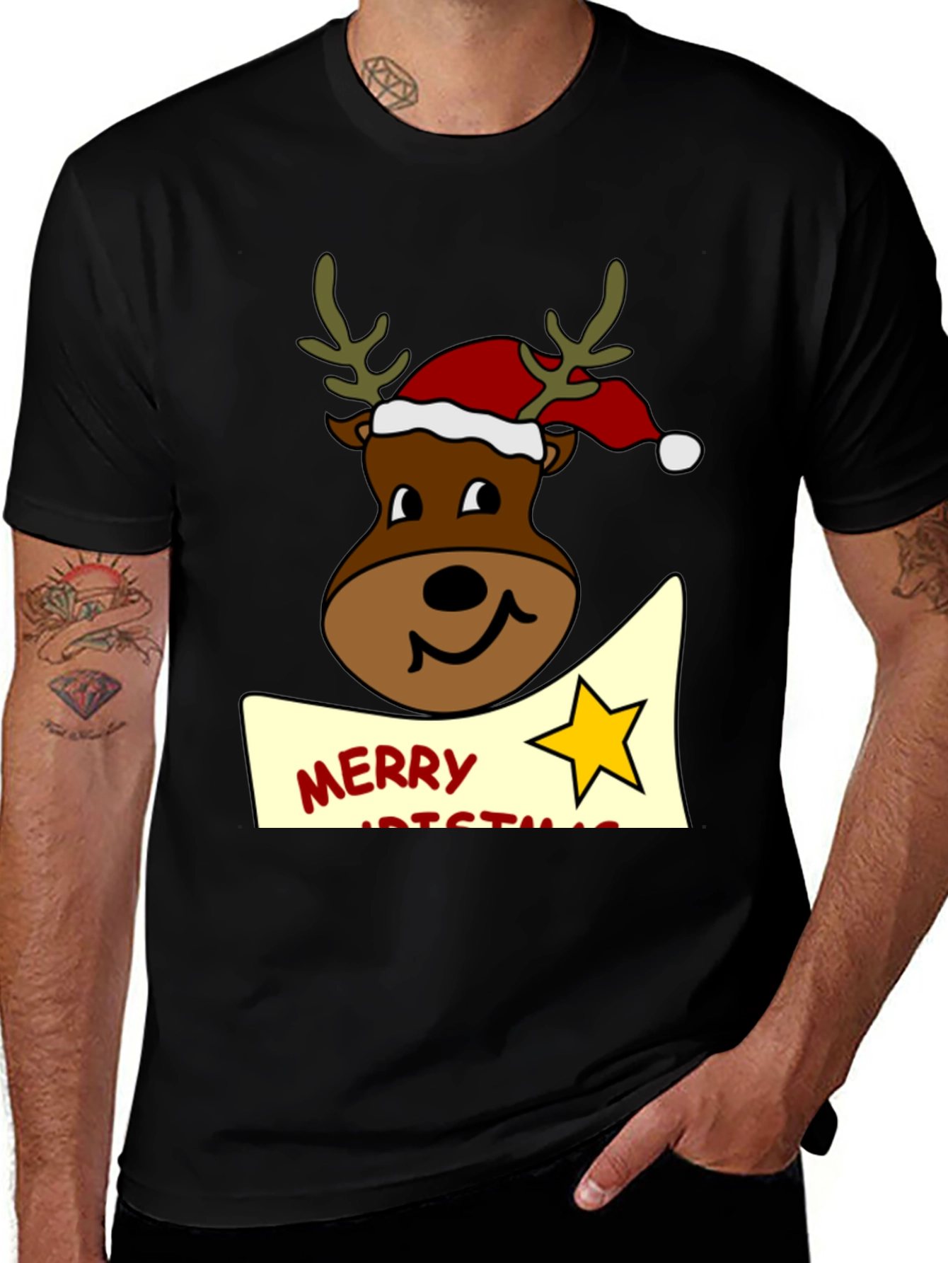 Festive Reindeer Christmas T-Shirt