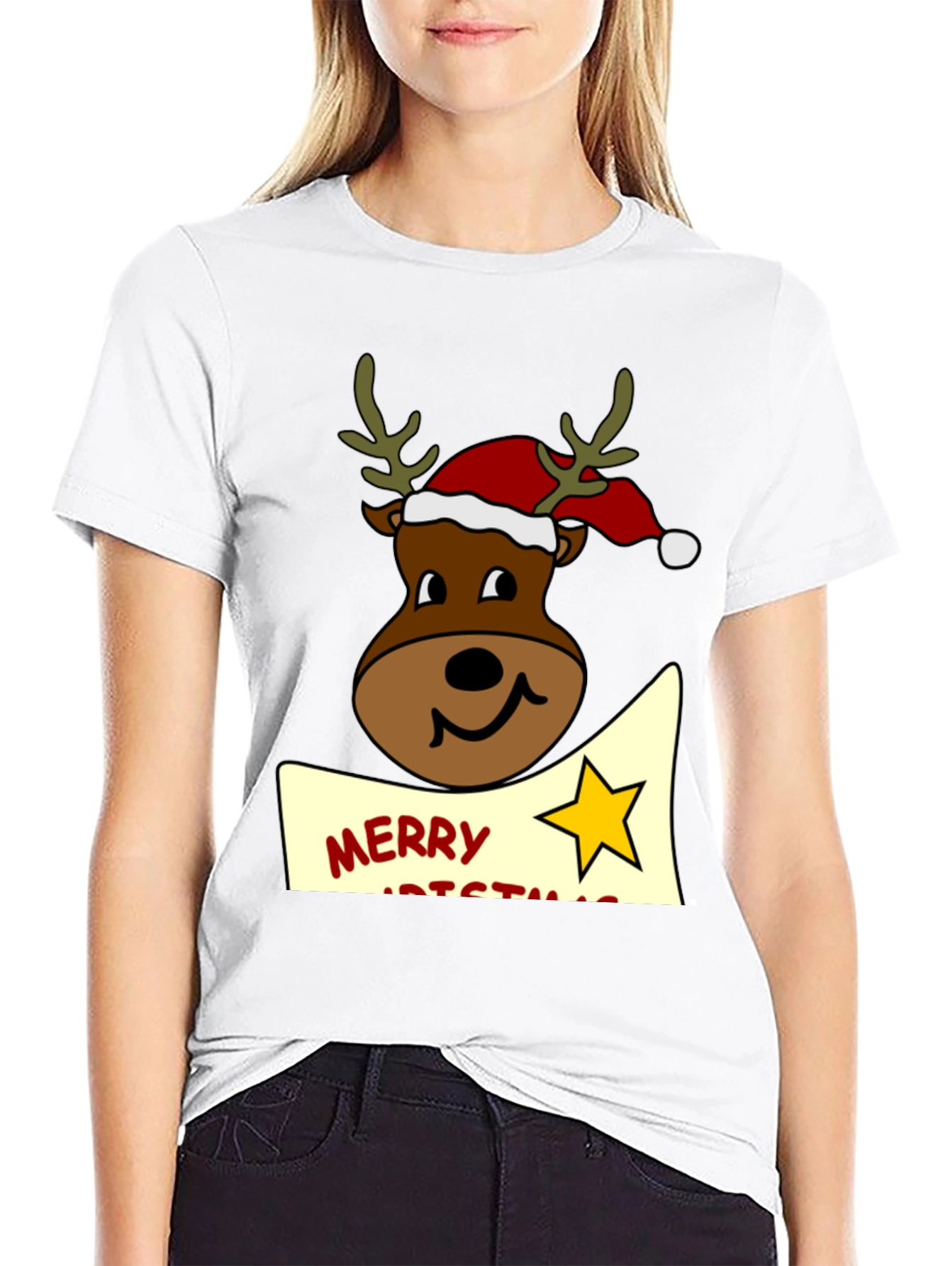 Festive Reindeer Christmas T-Shirt
