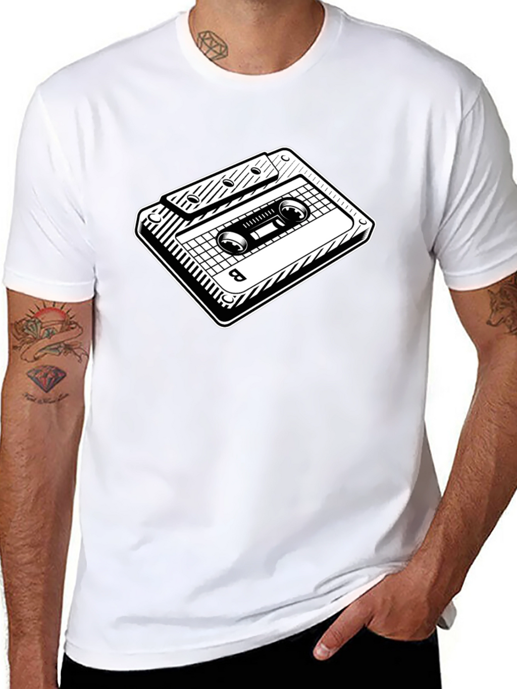 Retro Cassette Tape Graphic T-Shirt