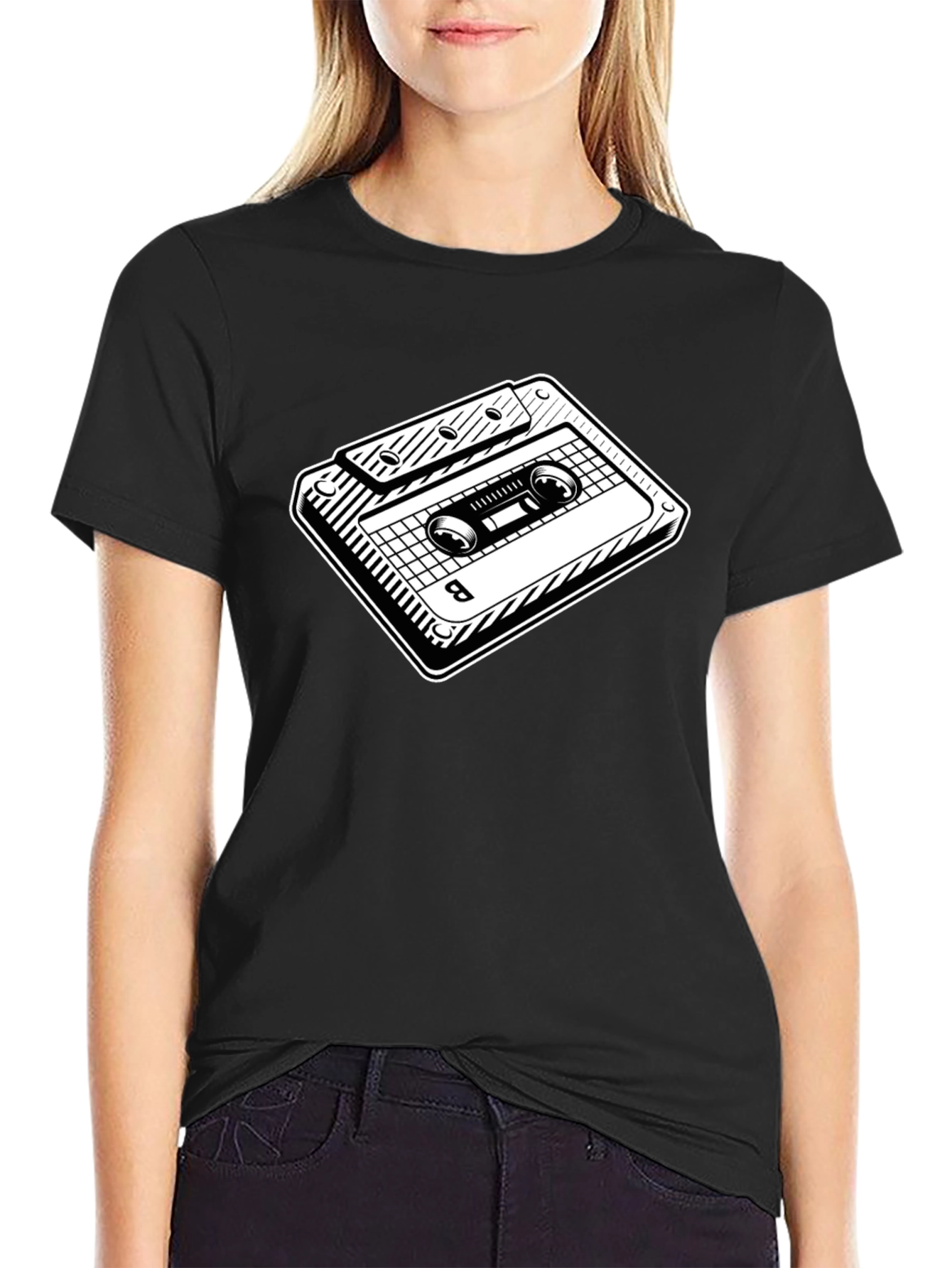 Retro Cassette Tape Graphic T-Shirt