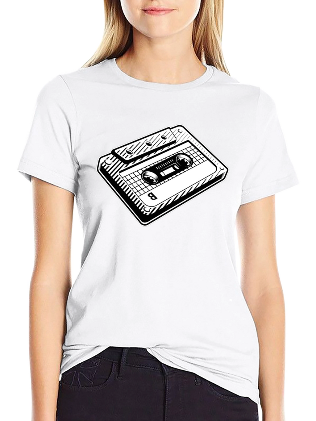 Retro Cassette Tape Graphic T-Shirt