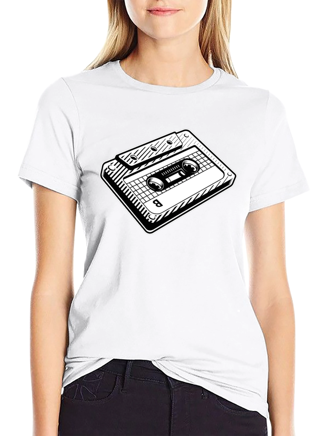Retro Cassette Tape Graphic T-Shirt