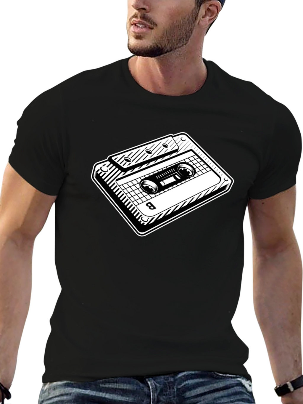 Retro Cassette Tape Graphic T-Shirt