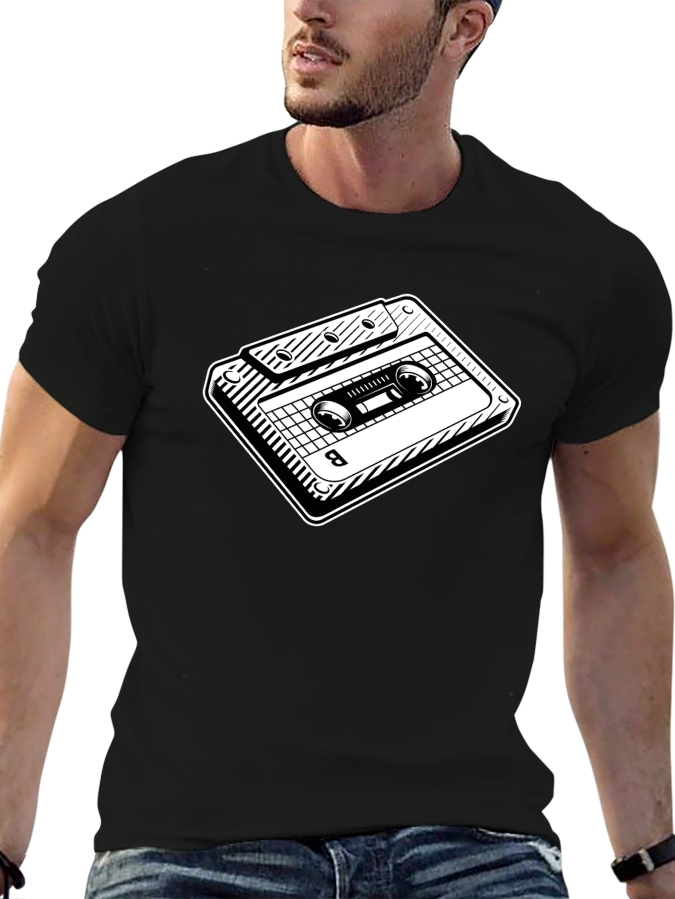 Retro Cassette Tape Graphic T-Shirt