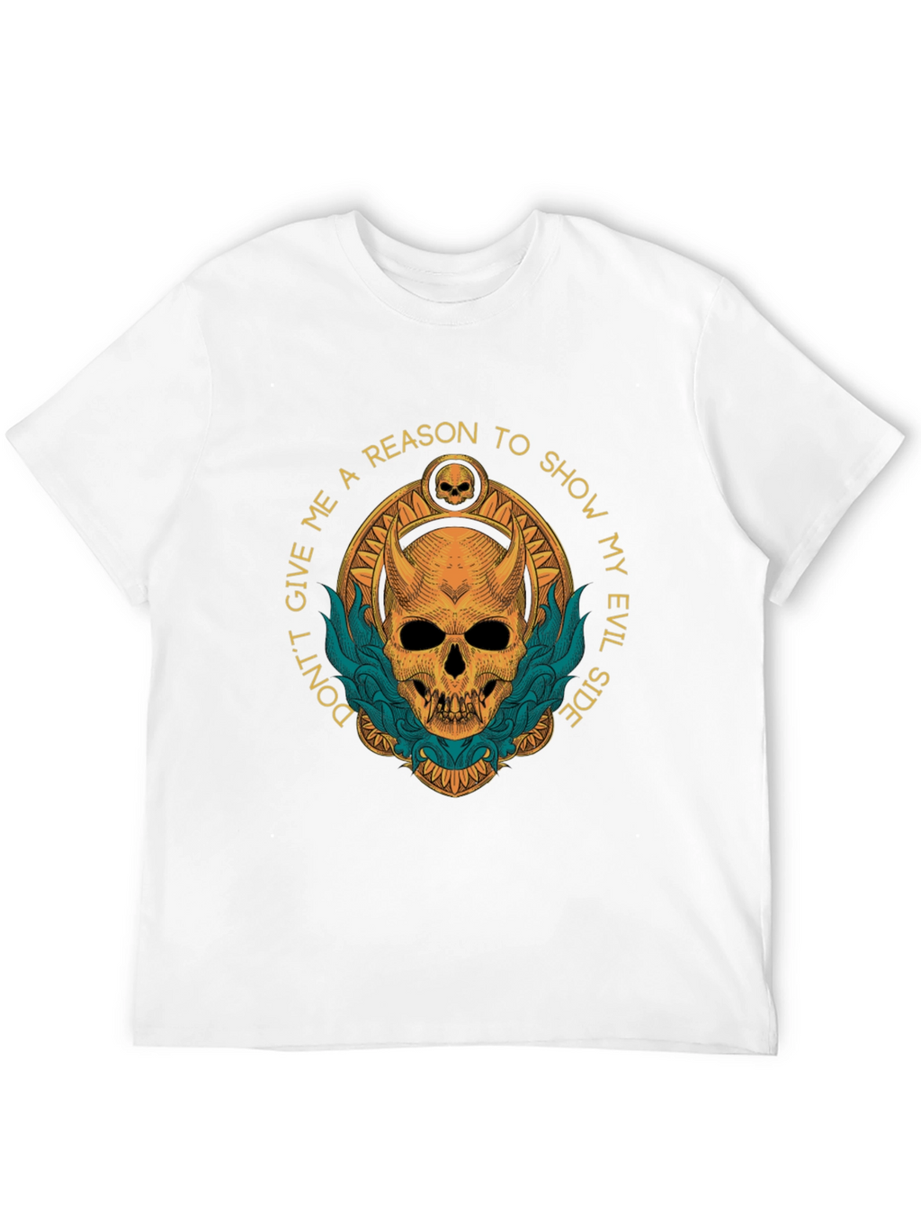 Evil Side Graphic T-Shirt - Skull Design
