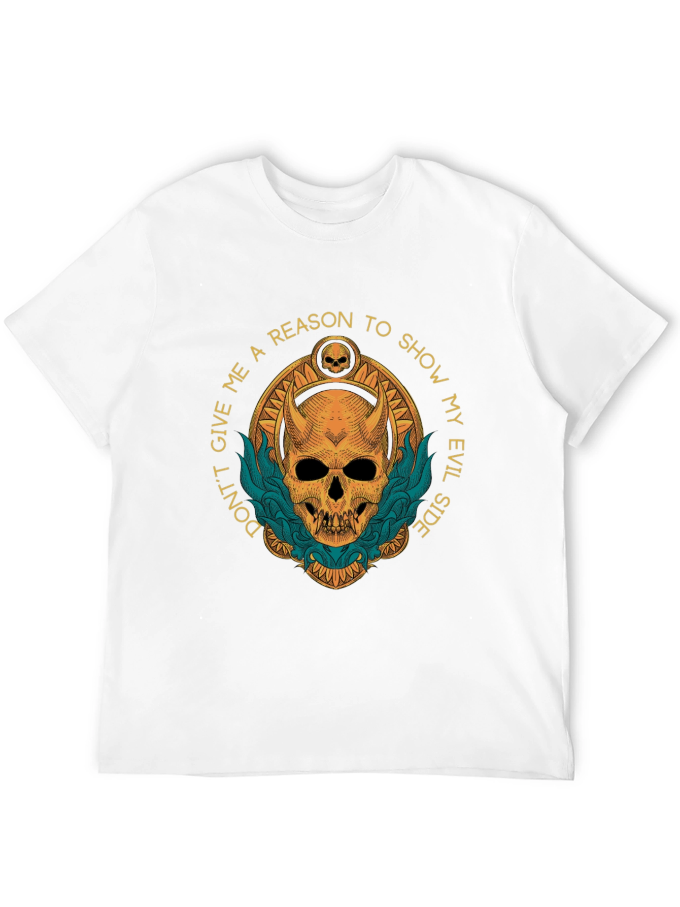 Evil Side Graphic T-Shirt - Skull Design
