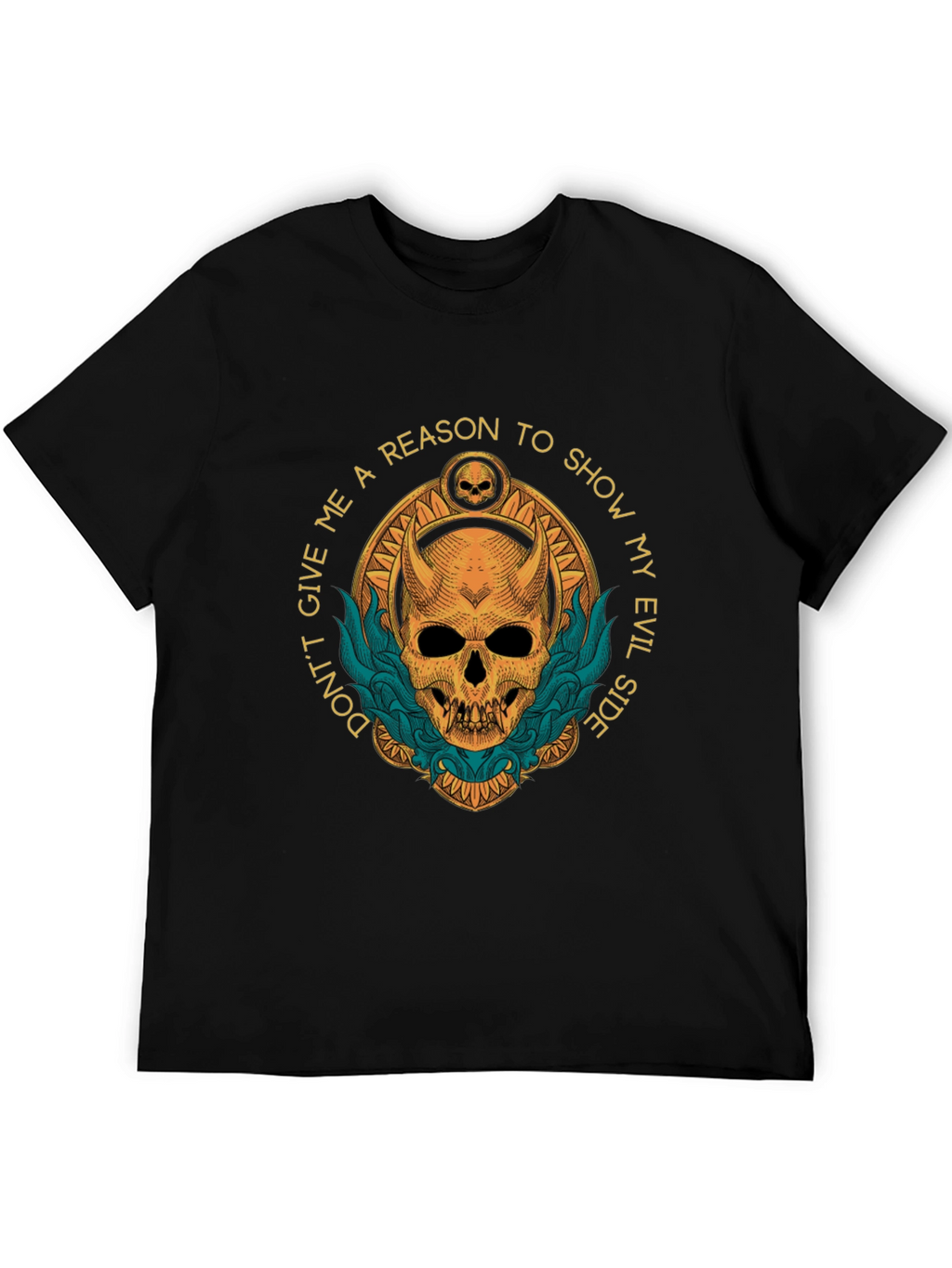 Evil Side Graphic T-Shirt - Skull Design