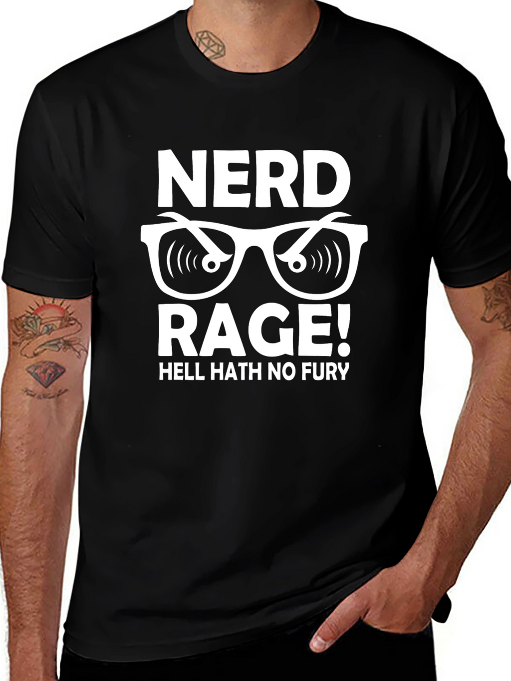 Nerd Rage Graphic Tee - Funny Geek Shirt